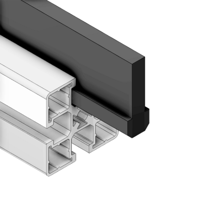 61-240-0 MODULAR SOLUTIONS SLIDE PROFILE PROFILE GUIDE 40MM, 2M